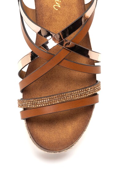 Cristin Sandale wedge cu barete multiple Gipsy Femei