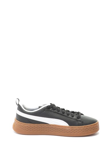 Puma Smash flatform sneakers cipő bőrszegélyekkel női