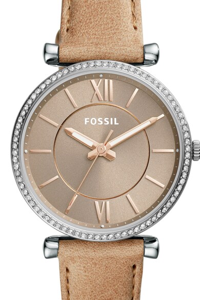 Fossil Часовник Carlie с кожена каишка Жени