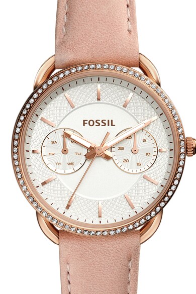 Fossil Tailor multifunkcionális karóra bőrszíjjal női