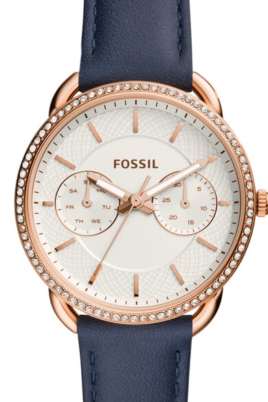 Fossil Ceas cu functii multiple si curea de piele Tailor Femei