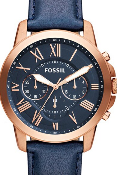 Fossil Grant chrono karóra bőrszíjjal férfi