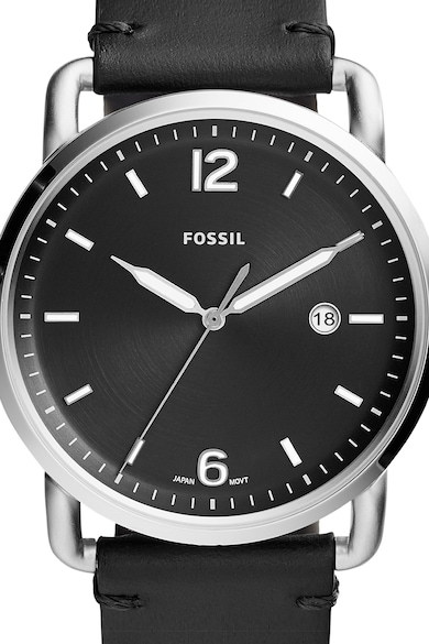 Fossil Ceas cu o curea de piele The Commmuter Barbati