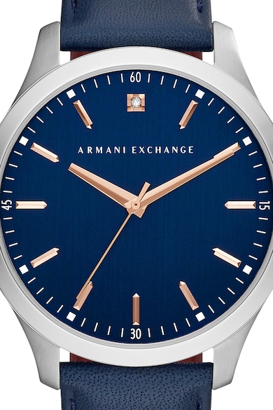 ARMANI EXCHANGE Karóra bőrszíjjal férfi