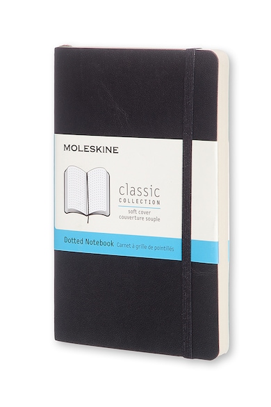 Moleskine Малък тефтер с меки корици и еластична лента Мъже