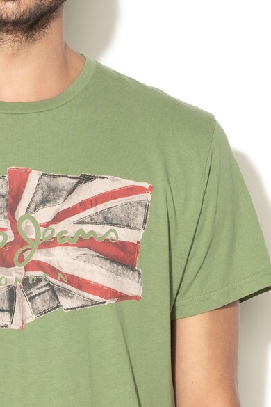 Pepe Jeans London Flag regular fit logómintás póló férfi