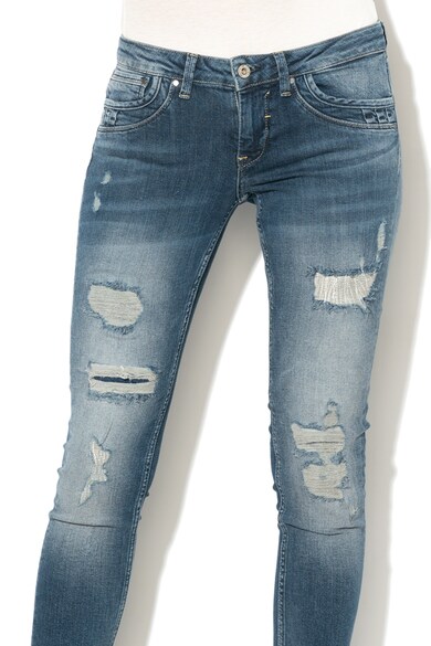 Pepe Jeans London Blugi skinny cu aspect deteriorat Ripple Femei