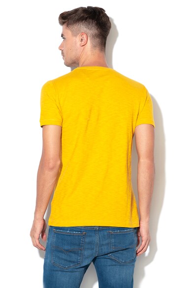 Pepe Jeans London Golders logómintás póló, Sárga férfi
