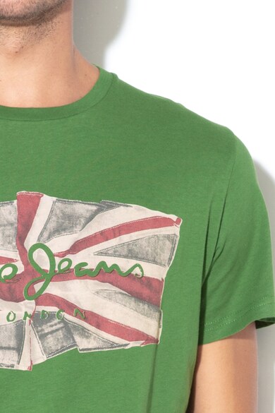 Pepe Jeans London Flag regular fit logómintás póló férfi