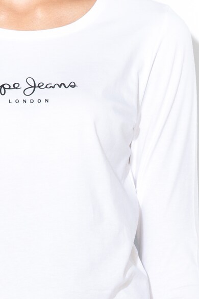 Pepe Jeans London Bluza cu imprimeu logo New Virginia Femei