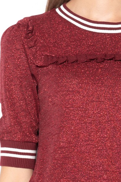Pepe Jeans London Aurora szűkített pulóver lurexbetétekkel női