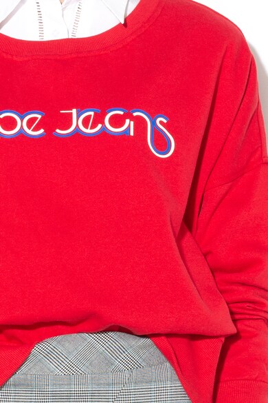 Pepe Jeans London Bluza sport cu imprimeu text June Femei