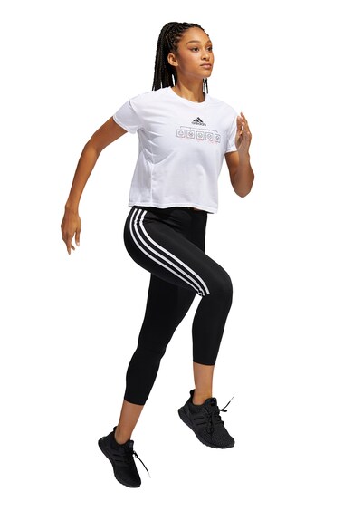 adidas Performance Colanti cu imprimeu logo, pentru alergare Femei