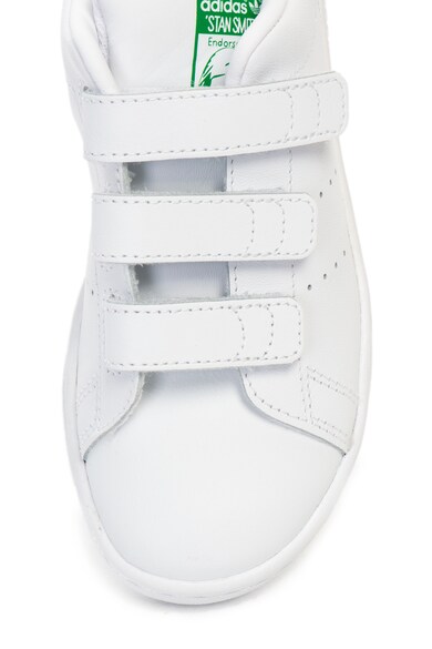 adidas Originals Pantofi sport de piele, cu detalii contrastante Stan Smith Baieti