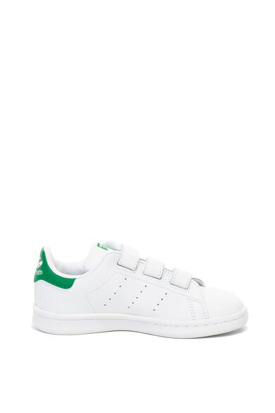 adidas Originals Pantofi sport de piele, cu detalii contrastante Stan Smith Fete