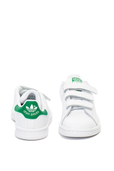 adidas Originals Pantofi sport de piele, cu detalii contrastante Stan Smith Baieti