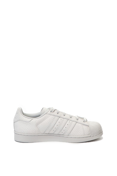 adidas Originals Pantofi sport de piele cu textura de piele de sarpe Superstar Femei