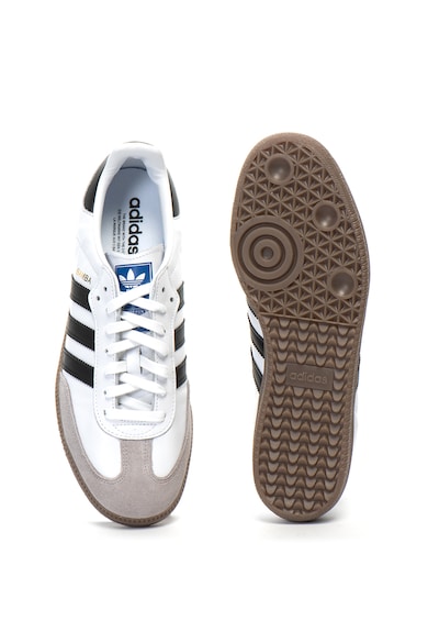 adidas Originals Pantofi sport de piele si piele intoarsa Samba Barbati