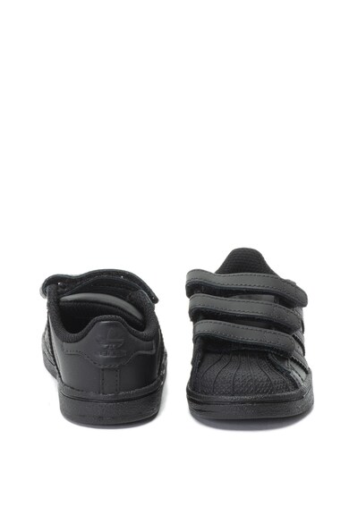 adidas Originals Pantofi sport de piele cu benzi velcro Superstar Fete