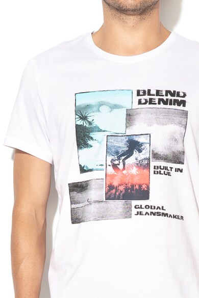 BLEND Tricou regular fit cu imprimeu foto Barbati