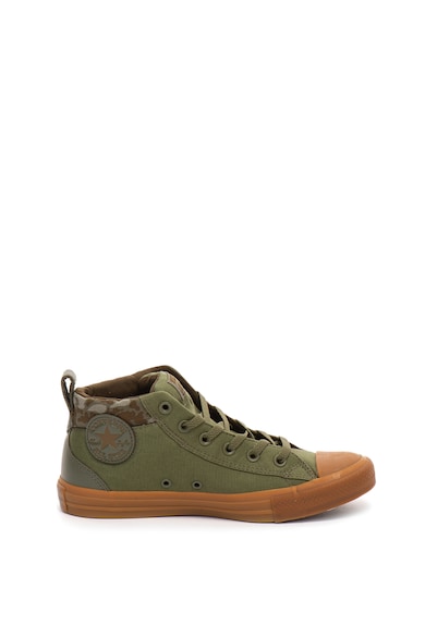 Converse Tenisi unisex mid-high cu garnituri cu model camuflaj Chuck Taylor All Star Femei