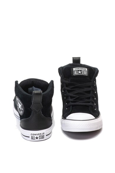 Converse Tenisi mid-high unisex de piele intoarsa Chuck Taylor All Star Street Femei