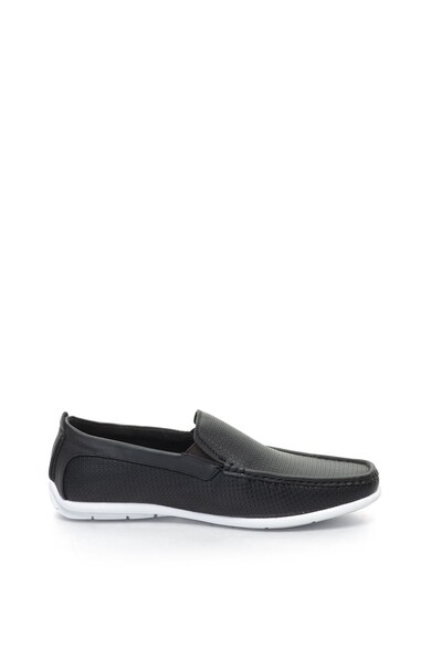 Gian Marco Venturi Pantofi loafer din piele sintetica cu aspect texturat Barbati