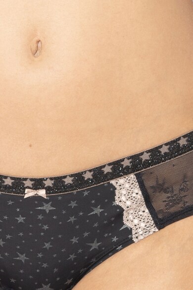 ESPRIT Bodywear Chiloti brazilieni cu stele si aspect de dantela Resi Femei