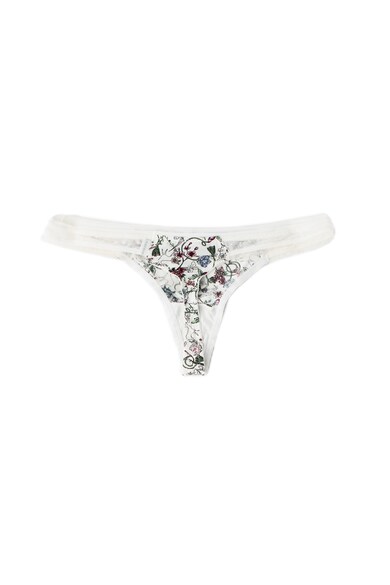 ESPRIT Bodywear Chiloti tanga cu imprimeu floral Casey Femei