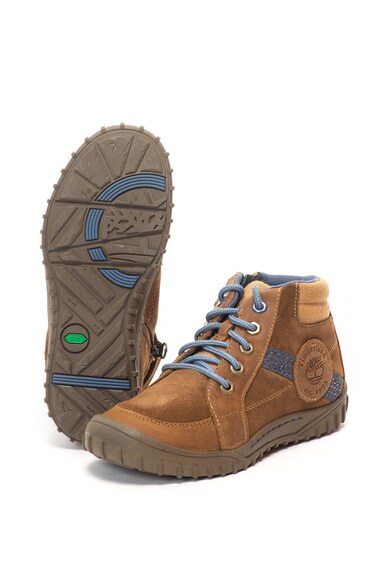 Timberland Ghete de piele si piele intoarsa, cu garnituri de panza Baieti