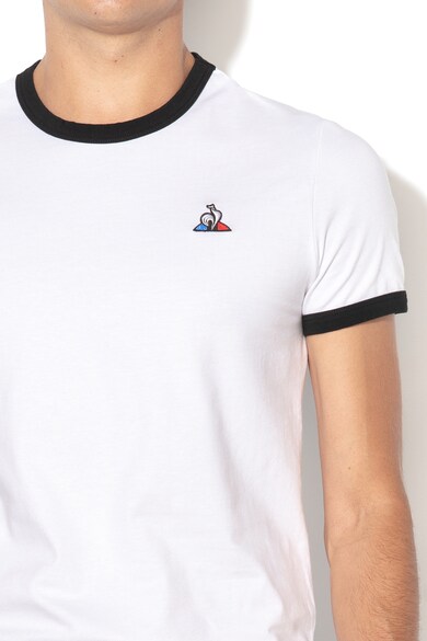 Le Coq Sportif Tricou cu guler si mansete contrastante Barbati