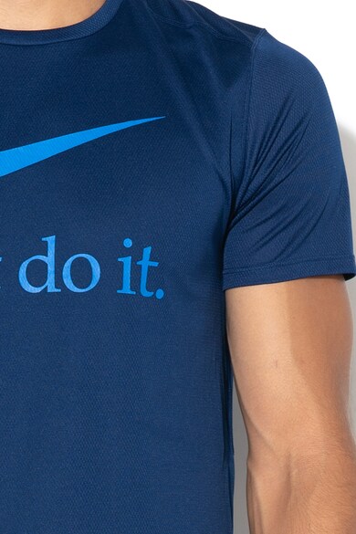 Nike Tricou cu imprimeu logo, pentru alergare Barbati