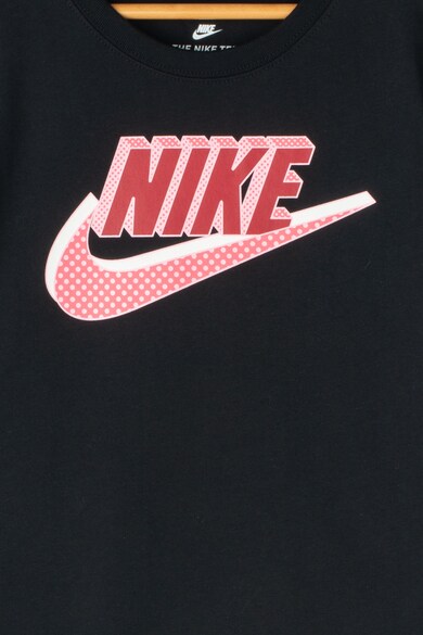 Nike Tricou cu terminatie asimetrica si imprimeu logo Baieti