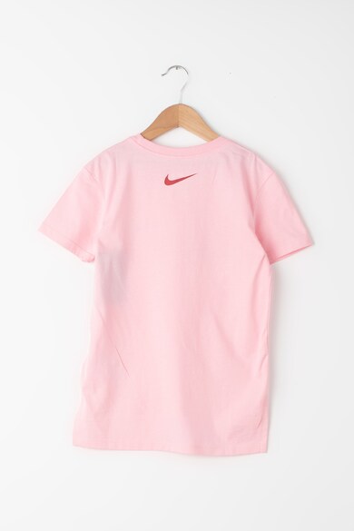 Nike Tricou cu terminatie asimetrica si imprimeu logo Fete