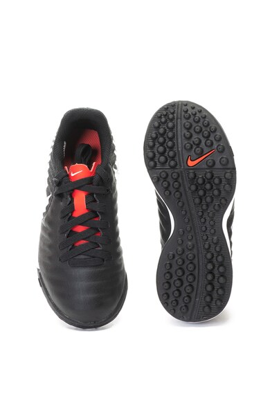 Nike Ghete de piele si piele ecologica cu crampoane, pentru fotbal Jr Legend 7 Academy TF Fete