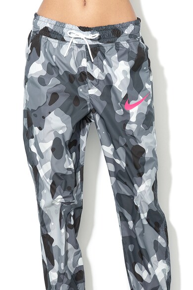 Nike Pantaloni sport din material usor cu model camuflaj Femei