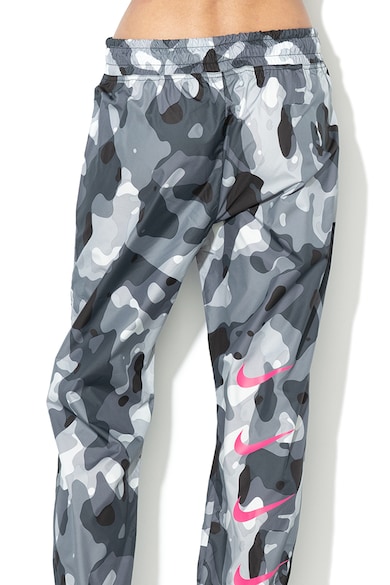 Nike Pantaloni sport din material usor cu model camuflaj Femei