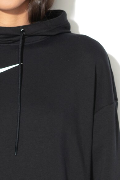 Nike Суитшърт с качулка и странични джобове, Черен Жени