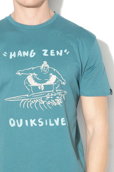 QUIKSILVER Hangzenss grafikai mintás regular fit póló férfi