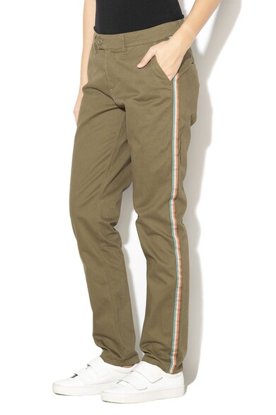 ROXY Pantaloni chino cu garnituri contrastante laterale Poetry Soul Femei