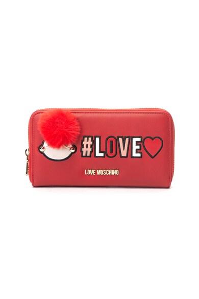 Love Moschino Капитонирано портмоне от еко кожа Жени