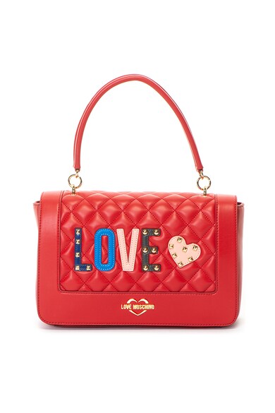 Love Moschino Geanta de piele ecologica, cu bareta pentru umar si aspect matlasat Femei