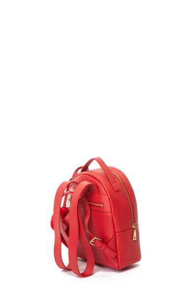 Love Moschino Rucsac mic de piele ecologica, cu pandantiv din blana sintetica Femei