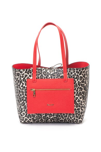 Pollini Geanta shopper de piele ecologica cu aspect de animal print Femei