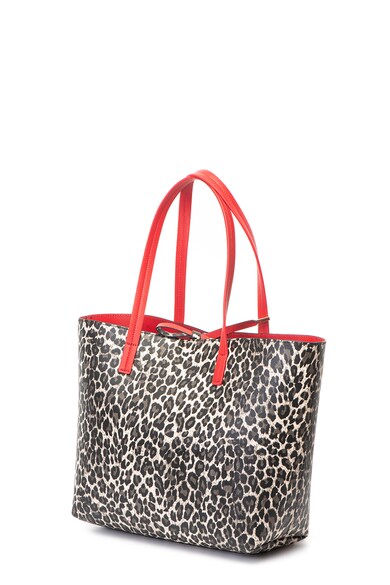 Pollini Geanta shopper de piele ecologica cu aspect de animal print Femei