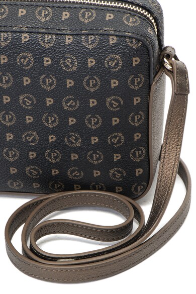 Pollini Geanta crossbody de piele cu imprimeu logo Femei