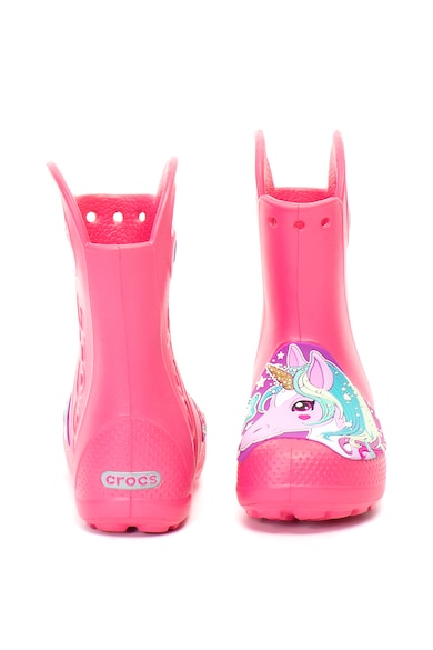 Crocs Cizme de ploaie cu detaliu cu unicorn Fete