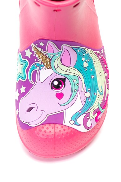 Crocs Cizme de ploaie cu detaliu cu unicorn Fete