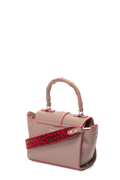 Silvian Heach Collection Geanta de piele ecologica cu bareta lata cu animal print Venere Femei