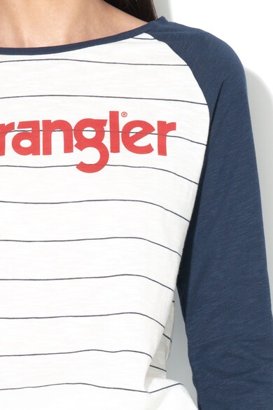 Wrangler Bluza in dungi cu logo Femei